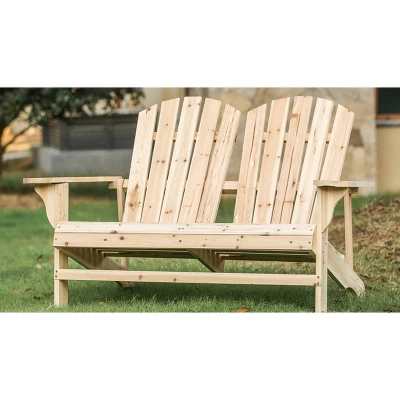 Wood Adirondack Love Seat - Patio Festival 3 Wood Adirondack Love Seat - Patio Festival