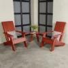 3pc Outdoor Set With Italica Modern Adirondack Chairs & Side Table - Rustic Red - Highwood -Crosley Shop GUEST 4c69c252 bca8 4e32 aa30 c56a76c774a6