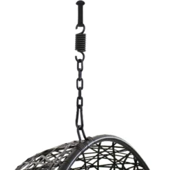 Sunnydaze Decor Sunnydaze Outdoor Resin Wicker Jackson Hanging Basket Egg Chair Swing With Cushions, Headrest, And Steel Stand Set - 3pc -Crosley Shop GUEST 4d28de50 a83c 462f afa0 c09431c15a34