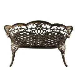 Ornate Traditional Aluminum Patio Bench - Bronze - Oakland Living 8 Ornate Traditional Aluminum Patio Bench - Bronze - Oakland Living -Crosley Shop GUEST 4d718206 b3ca 4f9b 8f08 7529776873a3