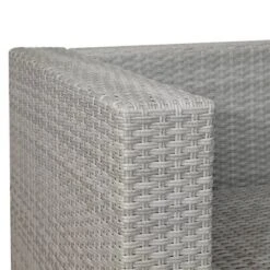 5pc Wicker Patio Seating Set With Cushions - Gray/Blue - GODEER -Crosley Shop GUEST 4df469e4 d42b 47ce adc1 802dde77e24a