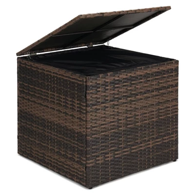 6pc Wicker Outdoor Conversation Set With Cushions - Orange - EDYO LIVING 15 6pc Wicker Outdoor Conversation Set With Cushions - Orange - EDYO LIVING - Image 13