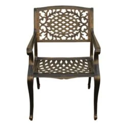 95" Rectangular Modern Outdoor Mesh Lattice Aluminum Rectangular Patio Dining Set With Eight Arm Chairs - Bronze - Oakland Living 12 95" Rectangular Modern Outdoor Mesh Lattice Aluminum Rectangular Patio Dining Set With Eight Arm Chairs - Bronze - Oakland Living -Crosley Shop GUEST 4ef80a3f 1c1d 4092 bb87 bf44b1d05812