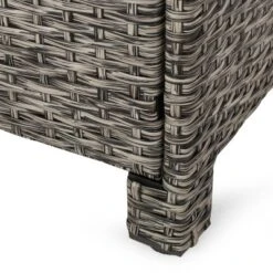 Puerta 2pk Outdoor Wicker Ottomans With Cushions - Black/Dark Gray - Christopher Knight Home -Crosley Shop GUEST 4fec050f c0bc 461d ad9a 460a5314b792