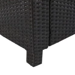 Puerta 5pc All-Weather Wicker Patio Club Chairs With Firepit Brown/Gray - Christopher Knight Home -Crosley Shop GUEST 503231c9 4934 45c4 8eb3 1c10bd5be181