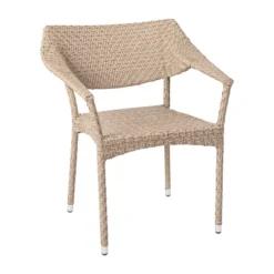 Emma And Oliver Modern All-Weather Patio Dining Chair With Fade And Weather Resistant PE Rattan And Reinforced Steel Frame -Crosley Shop GUEST 512afae2 dcdd 4b8f a372 cc48eb580032