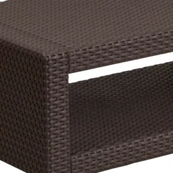 Flash Furniture Seneca Chocolate Brown Faux Rattan Coffee Table -Crosley Shop GUEST 515f38b6 324e 4962 a9b2 b09aff0a28e6