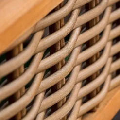 Cambridge Casual Auburn Teak & Wicker Outdoor Patio Daybed With Cushion Brown/Blue -Crosley Shop GUEST 51d92a18 6129 4261 a276 c081bf143388