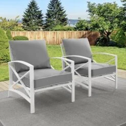 Crosley 2pc Kaplan Outdoor Patio Chair Set -Crosley Shop GUEST 51ed8904 5b9d 4d3c 9438 991234ccb1b4