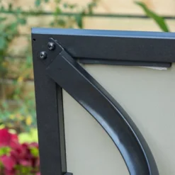 7pc Outdoor Dining Set With Swivel Chairs With Cushions & Faux Wood Table With Umbrella Hole - Captiva Designs -Crosley Shop GUEST 526e6271 0236 4717 80ff 64ca21b464c7