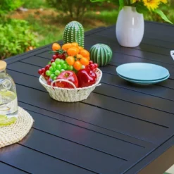 9pc Patio Dining Set With Expandable Steel Table & 360 Swivel Sling Arm Chairs - Captiva Designs -Crosley Shop GUEST 5276d8ba a5b8 4eff b44a 94c430be7684 1