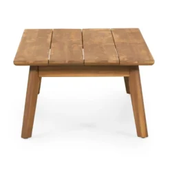 2pc Ellendale Outdoor Acacia Wood Loveseat & Coffee Table Teak/White - Christopher Knight Home -Crosley Shop GUEST 527fc4b4 2c48 4434 96d6 54220c45be10