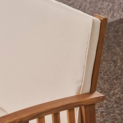 Carolina Acacia Wood Patio Sofa Teak - Christopher Knight Home 4 Carolina Acacia Wood Patio Sofa Teak - Christopher Knight Home - Image 2