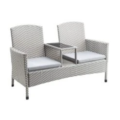 2pc Maksville Aluminum Patio Loveseat & Storage Bench - MiBasics -Crosley Shop GUEST 53b23cf8 78a6 4e4f 9ab2 92cb3c4cefc7