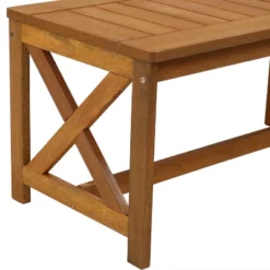 Sunnydaze Decor Sunnydaze Outdoor Meranti Wood With Teak Oil Finish Rectangular Wooden Patio Coffee Table - 35" - Brown 10 Sunnydaze Decor Sunnydaze Outdoor Meranti Wood With Teak Oil Finish Rectangular Wooden Patio Coffee Table - 35" - Brown -Crosley Shop GUEST 53baaea6 90ba 4cb0 a74a 29516931ce4e