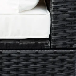 9pc Wicker Patio Set With Cushions - Black/Beige - GODEER -Crosley Shop GUEST 5483dda1 d96d 40a0 88e4 5d3f6480c140