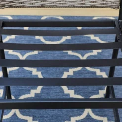 5pc Outdoor Bar Set With Cushions & Square Metal Table With Umbrella Hole - Captiva Designs -Crosley Shop GUEST 552ea175 975c 4f54 8abd 5cec52ec2b62