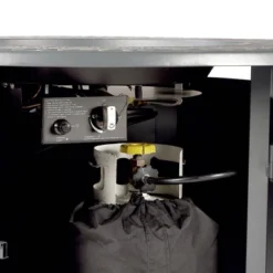 Oakland Living Aluminum 44"x44" Round 55000 BTUs Propane Patio Dining Table With Lava Rock & Lid Gray -Crosley Shop GUEST 5751c2b5 0100 4800 81de aaeffbb6b2bf