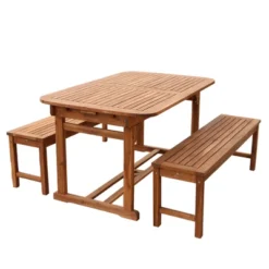 Ravenscroft 3pc Modern Boho Acacia Wood Slat Top Outdoor Dining Set - Saracina Home 17 Ravenscroft 3pc Modern Boho Acacia Wood Slat Top Outdoor Dining Set - Saracina Home -Crosley Shop GUEST 57b4cbbf fc6d 4808 9aa4 45ac4d52a8c4