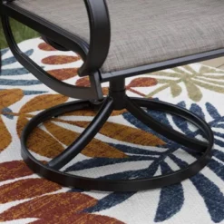 2pk Steel 360 Swivel Patio Padded Arm Chairs - Captiva Designs -Crosley Shop GUEST 580a713b 5c35 4cb5 8a1f 4e9fdabde857