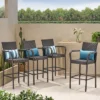 Delfina 4pk Wicker Barstool - Brown - Christopher Knight Home -Crosley Shop GUEST 589e8266 8ed9 448e a9c2 34858ac79f1f