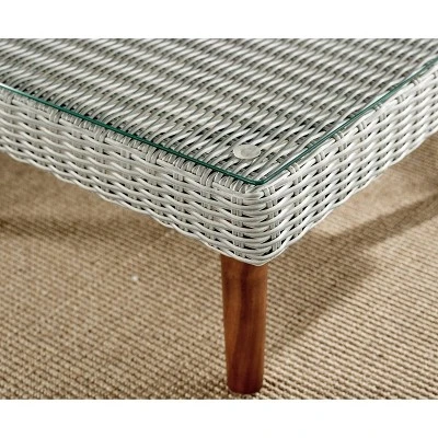 All-Weather Wicker Albany Outdoor Corner Sectional Sofa Gray - Alaterre Furniture 10 All-Weather Wicker Albany Outdoor Corner Sectional Sofa Gray - Alaterre Furniture - Image 8