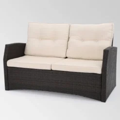 Sanger 5pc Wicker Chat Set - Dark Brown - Christopher Knight Home -Crosley Shop GUEST 59802543 6b3f 49b5 928f 1b09763a7ff1