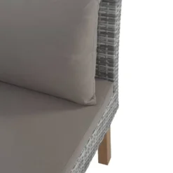 9pc Wicker & Acacia Wood Patio Conversation Set - Gray - GODEER -Crosley Shop GUEST 59b70dd1 2696 47fb 8eca 4dc1fcc20bea