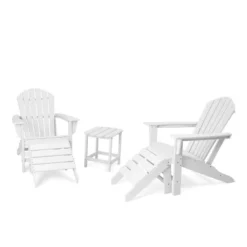 5pk Plastic Resin Adirondack Chair With Side Table & Ottoman - EDYO LIVING 31 5pk Plastic Resin Adirondack Chair With Side Table & Ottoman - EDYO LIVING -Crosley Shop GUEST 59fc728b a0db 4820 94dc 7a3e717d93ed