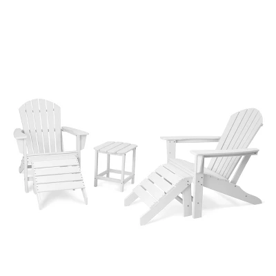 5pk Plastic Resin Adirondack Chair With Side Table & Ottoman - EDYO LIVING 17 5pk Plastic Resin Adirondack Chair With Side Table & Ottoman - EDYO LIVING - Image 15