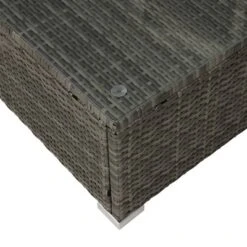 4pc Wicker Patio Conversation Set With Cushions - Gray/Beige - GODEER -Crosley Shop GUEST 5a1ed301 c38f 4680 adbd fe2c0a6a6ed4