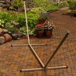 15' Two-Point Patio Hammock Stand - Beige - Algoma