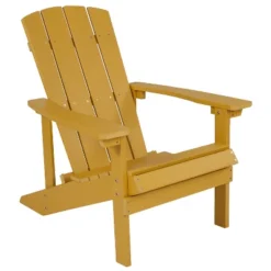 Emma And Oliver All-Weather Adirondack Chair In Faux Wood -Crosley Shop GUEST 5cd4793b e46e 4ccc bc88 b3b6d0fadc6d