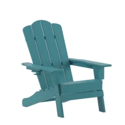 Flash Furniture Newport Adirondack Chair With Cup Holder, Weather Resistant HDPE Adirondack Chair -Crosley Shop GUEST 5cf604d9 ae74 41d8 a9a8 9643ee4b120c