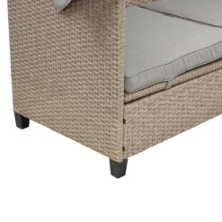 4pc Outdoor Adjustable Wicker Sectional Set With Canopy & Table - GODEER -Crosley Shop GUEST 5d3675e4 14fc 4c1f 9f8e 1067ccc75be9