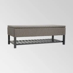 Regent Wicker Storage Bench - Christopher Knight Home -Crosley Shop GUEST 5d4a6e5f 392c 456e ac5c 280e4b97a5f1