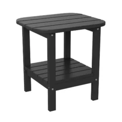 Flash Furniture Newport HDPE 2-Tier Adirondack Side Table - All-Weather - Indoor/Outdoor -Crosley Shop GUEST 5dc93fb9 0684 4b7c bf65 8468cbcd713a