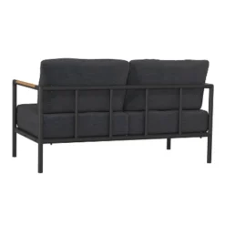 Flash Furniture Indoor/Outdoor Patio Loveseat With Cushions - Modern Aluminum Framed Loveseat With Teak Accent Arms 18 Flash Furniture Indoor/Outdoor Patio Loveseat With Cushions - Modern Aluminum Framed Loveseat With Teak Accent Arms -Crosley Shop GUEST 5dccb1d9 45d4 4599 bb90 1110e7046b4a 1