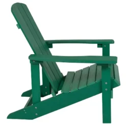 Emma And Oliver All-Weather Adirondack Chair In Faux Wood -Crosley Shop GUEST 5e4097bd ab11 4f7e b669 d8fb63a40a78
