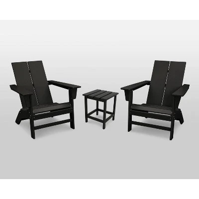 St. Croix 3pc Contemporary Adirondack Set - POLYWOOD 5 St. Croix 3pc Contemporary Adirondack Set - POLYWOOD - Image 3