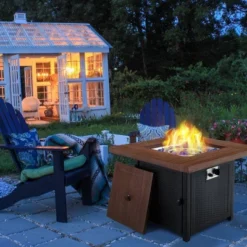 5pc Outdoor Set With Swivel Chairs & 34" Propane Fire Pit Table - Captiva Designs -Crosley Shop GUEST 610944bc d1bd 4815 a2f8 0be671e00bfb 1