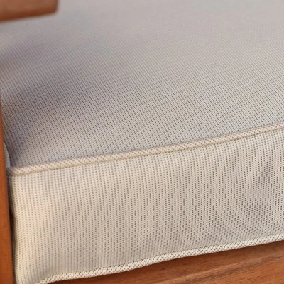 7pc Acacia Wood Patio Dining Set With Cushions - Saracina Home 4 7pc Acacia Wood Patio Dining Set With Cushions - Saracina Home - Image 2