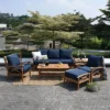 Abbington Teak Patio Ottoman With Cushion - Navy - Cambridge Casual 1 Abbington Teak Patio Ottoman With Cushion - Navy - Cambridge Casual -Crosley Shop GUEST 6190d560 f83b 4982 bae0 1075adb8f46f