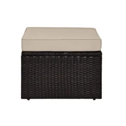Palm Harbor Outdoor Wicker Ottoman - Sand - Crosley 13 Palm Harbor Outdoor Wicker Ottoman - Sand - Crosley -Crosley Shop GUEST 61af5ae3 6eba 4e8b 8da9 b6fa1d6041ce
