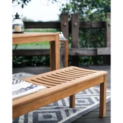 Chester Outdoor Teak Wood Backless Bench - Cambridge Casual 12 Chester Outdoor Teak Wood Backless Bench - Cambridge Casual -Crosley Shop GUEST 623e1184 48f5 41db b622 9fb9a772e79c
