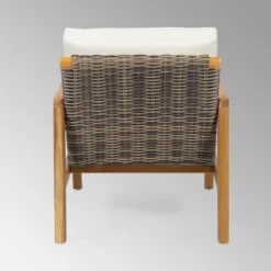 Nova 2pk Acacia Wood Club Chairs - Teak/Gray/Beige - Christopher Knight Home -Crosley Shop GUEST 631936b6 99fd 49ab 8660 e7db4852efba