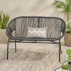 Condessa Patio Hammock Weave Loveseat Bench - Black - Christopher Knight Home -Crosley Shop GUEST 63757877 3275 42aa a798 da5e5de0d181