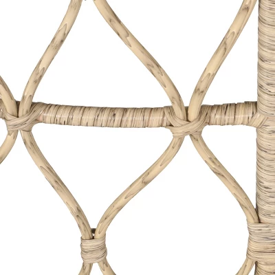 2pc Bruce Outdoor Wicker Loveseat & Coffee Table Light Brown/Beige - Christopher Knight Home 5 2pc Bruce Outdoor Wicker Loveseat & Coffee Table Light Brown/Beige - Christopher Knight Home - Image 3