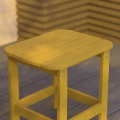 Merrick Lane Poly Resin Indoor/Outdoor All-Weather Adirondack Side Table -Crosley Shop GUEST 649ef834 a51a 467d a0c0 f6f39b2d5f44