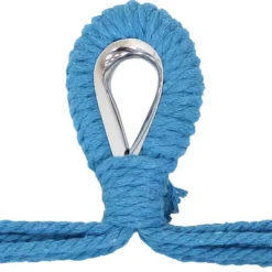 Sunnydaze Decor Sunnydaze Hanging Rope Hammock Chair Swing With Collapsible Bar For Backyard And Patio - 265 Lb Weight Capacity - Ocean Breeze -Crosley Shop GUEST 65ae522b b8cd 40ab 8b81 0c8f2e97722f